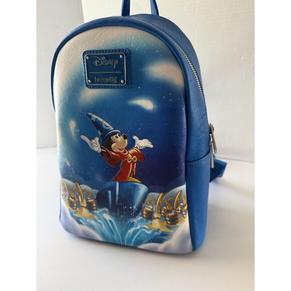 Loungefly Disney Fantasia Sorcerer Mickey Mouse Mini Backpack - Used Flaws main image 9
